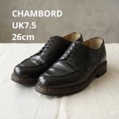 美品】限定モデル】UK7.5 26 ビブラム パラブーツ シャンボード 紺 黒 美品】限定モデル】UK7.5 26 ビブラム パラブーツ シャンボード 紺 黒