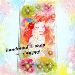 しょうこ様 完成品◡̈⋆*:.✧ 押し花/フラワーシールケース アリエルのサムネイル