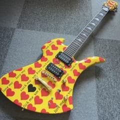 hideシグネチャー イエローハート ノーブランド 高品質 コンポーネントギター hideシグネチャー イエローハート ノーブランド 高品質 コンポーネント