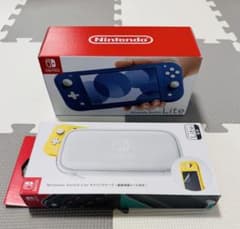 極めて美品Nintendo Switch Lite 本体 ブルー＋純正ケース - メルカリ