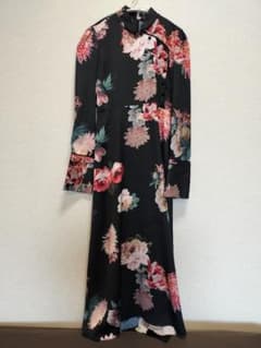 連休SALE❣ZARA☆ザラ　花柄ワンピース　パーティーにも　 チャイナ　ドレスのサムネイル
