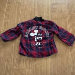 ミッキーマウス チェック柄シャツ キッズのサムネイル