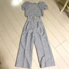 値下げしました！　EMODA セットアップ　チェック柄　夏用のサムネイル