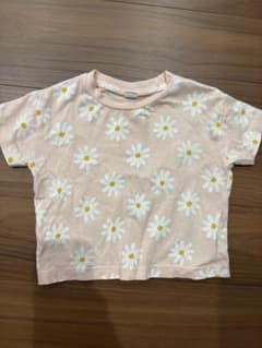 花柄ピンク　半袖Tシャツ　90 しまむらのサムネイル