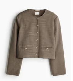 H&M ノーカラージャケット 千鳥柄のサムネイル