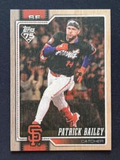 Topps Patrick Bailey 22/25 ウッドパラレルのサムネイル