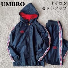 【美品】アンブロ ウインドスーツ ナイロン上下セットアップ ウインドブレーカー紺 美品】アンブロ ウインドスーツ ナイロン上下セットアップ ウインド