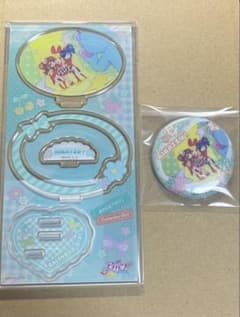 아이카츠 캘린더걸 집합 B 아크릴 스탠드와 캔 배지 [신품 미사용]