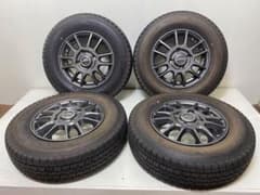 【バリ山　24年製】145/80R12 軽貨物用タイヤ アルミ4本セット バリ山】145/80R12 オールシーズン DUNLOP アルミ4本 - メルカリ