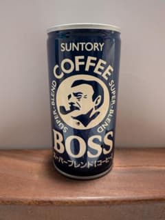 サントリー BOSS スーパーブレンド 190g 缶コーヒー空き缶のサムネイル