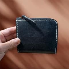 ハンドメイド 本革 L字ファスナー 財布のサムネイル