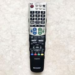 シャープ  AQUOS テレビリモコン　GA821WJSAのサムネイル