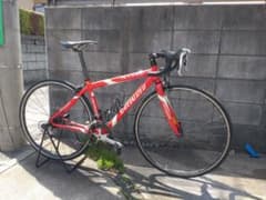 Specialized 赤 ロードバイク　allez Sport　リム　700c Specialized 赤 ロードバイク allez Sport リム 700c - メルカリ