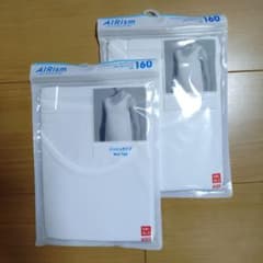 UNIQLO KIDS AIRism メッシュタンクトップ 160 2枚のサムネイル