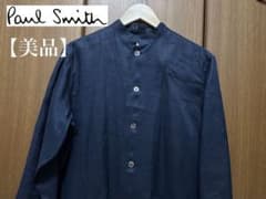 【美品】PaulSmith ポールスミス シャツ ネイビー　L メンズのサムネイル
