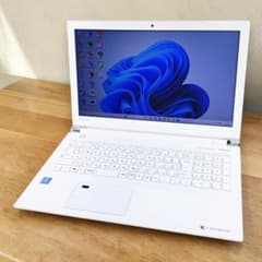 美品/新品SSD256/ホワイト東芝/最新Win11！便利なソフト多数/カメラ 美品！ 高速SSD Win11 第8世代 東芝ノートパソコン PC カメラ付き