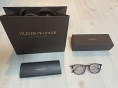 [미사용품]OLIVER PEOPLES 스퀘어 프레임 안경 보증서 첨부