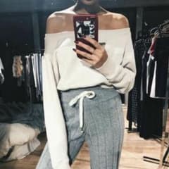 Juemi Loose Neck Pigment Dyed Sweatのサムネイル