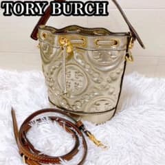 トリーバーチ ミニ バケットバッグ 巾着 メタリック - メルカリ