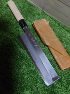 堺宗盛 本鍛錬 薄刃包丁 165mm 片刃 右利き用 江戸薄刃 東型 未使用品 堺宗盛 本鍛錬 薄刃包丁 165mm 片刃 右利き用 江戸薄刃 東型 未使用品