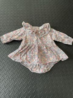 ペアマノン　花柄 80センチロンパースのサムネイル