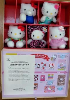 【レア美品】ハローキティ ビンテージ トランク＆ぬいぐるみセット レア美品】ハローキティ ビンテージ トランク＆ぬいぐるみセット
