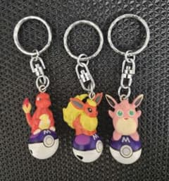 平成初期 希少】ポケモン キーホルダー モンスターボールデザイン ポケ