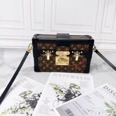LOUIS VUITTON 内蔵チップモノグラム トランク ショルダーバッグae 