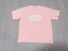 GOD ONLY KNOWS ピンク Tシャツ GOD ONLY KNOWS ピンク Tシャツ GOD ONLY KNOWS ピンクtee v.a. 岩田剛
