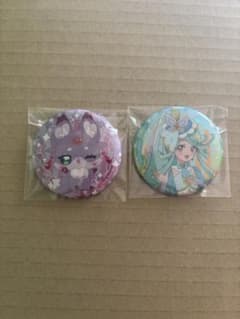 名探偵プリキュア たんプリ レインボー缶バッジ エクレール マシュタンのサムネイル