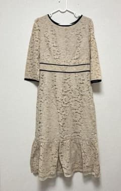【3/13までの出品】 GIRL レースワンピースドレス　L 結婚式のサムネイル