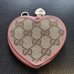 美品 GUCCI GG柄 ハート ピンク コインケース - メルカリ