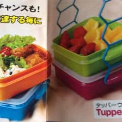 お値下げ！タッバーウェア お弁当箱みたいな新品未使用品のサムネイル