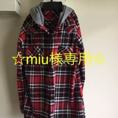 チェックシャツ フード付き ☆のサムネイル