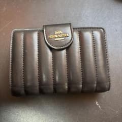 COACH 二つ折り財布 ダークブラウンのサムネイル
