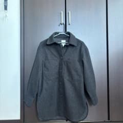チャコールグレー シャツジャケットのサムネイル