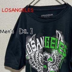 HA232【US輸入】LOSANGELES　半袖Ｔシャツ【メンズXL】ブラック