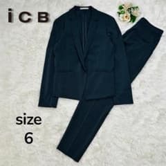❤️ゲリラセール❤️ ICB 洗える パンツスーツ セット アンコン ジャケット　L ❤️ゲリラセール❤️ ICB 洗える パンツスーツ セット アンコン