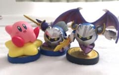 星のカービィ 　カービィ　メタナイト　amiibo 3体セットのサムネイル