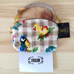 【新品未使用】フェイラー FEILER ハイジ チェック サイドポーチ 良柄 新品未使用】フェイラー FEILER ハイジ チェック サイドポーチ 良柄