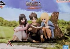 進撃の巨人 一番くじA賞 エレン&ミカサ&アルミン フィギュア - メルカリ