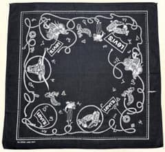 デッドストック Levi's ブラック リーバイス ビンテージバンダナ 1639