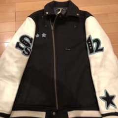 スタジャン　黒　白のサムネイル
