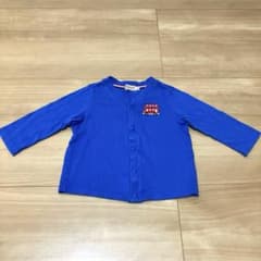 ★値下げ★【ミキハウス　miki HOUSE】カーディガン 70 80 男　青のサムネイル