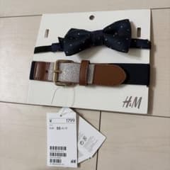 H&M 蝶ネクタイ ベルト セットのサムネイル