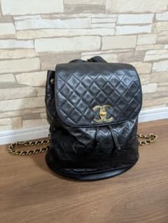 【huwary様】CHANEL　デカココマーク　バックパック huwary様】CHANEL デカココマーク バックパック - メルカリ