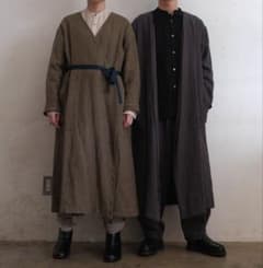 美品》SALUÉ カシュクールコート（カーキ） - メルカリ