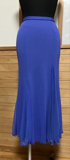 チャコット ロングフレアスカート 社交ダンス アシンメトリー