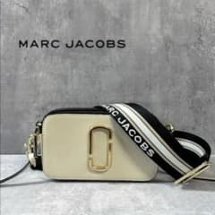 美品 マークジェイコブス スナップショット ショルダーバッグ 白 小芝