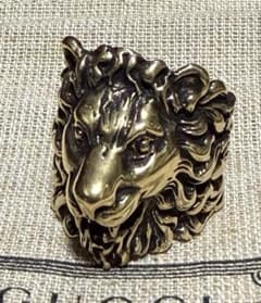 【正規品⭕️】新品 未使用　GUCCI グッチ ライオンヘッド ゴールドリング23 GUCCI グッチ ライオンヘッド リング ゴールド 指輪 リング 23